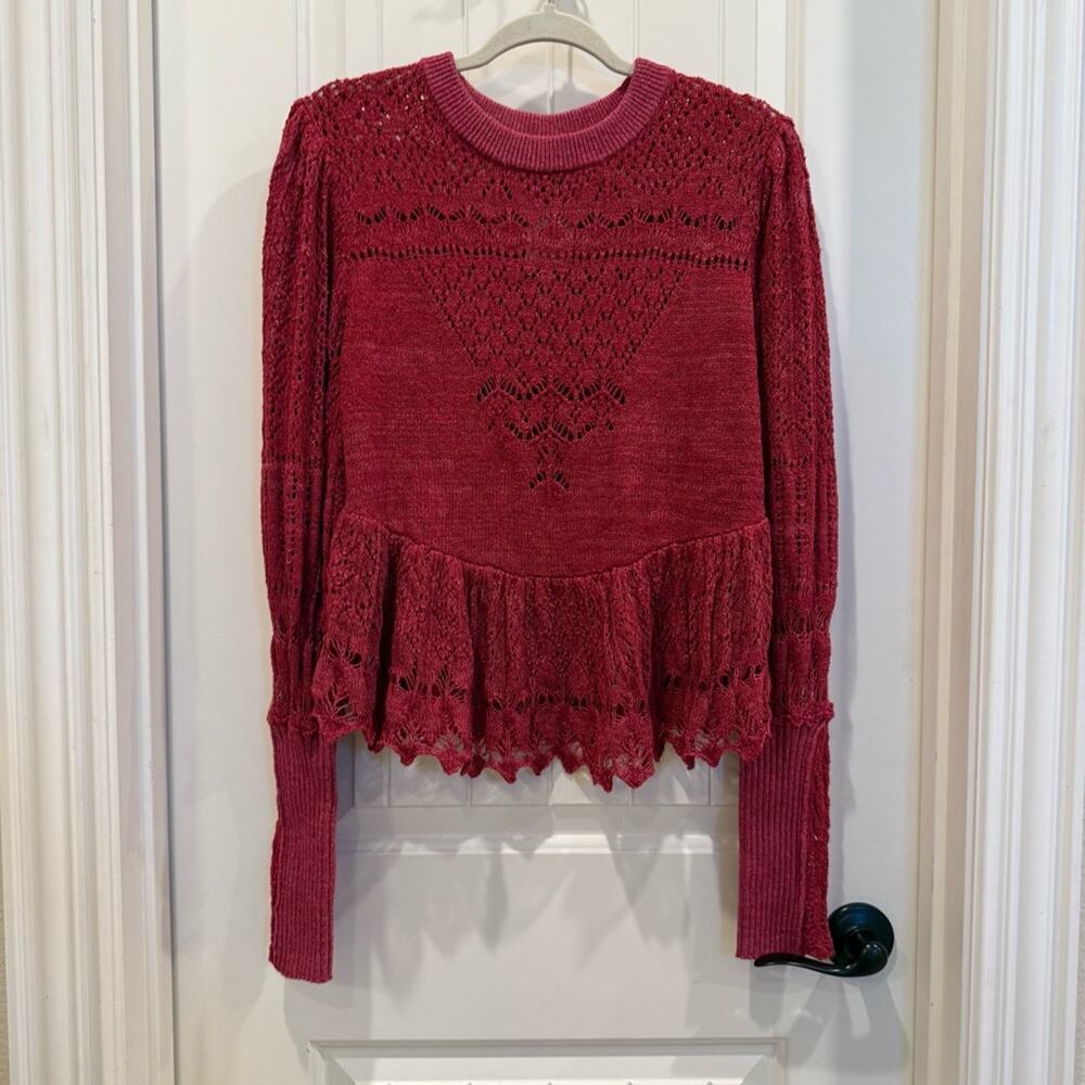 Free People Lace Lucinda Sweater - Picture 3 of 7